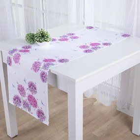 Behúň na stôl KVET CESNAKU potlač 40 x 160 cm