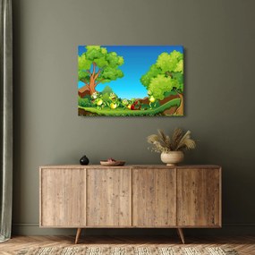 Obraz - Veselí žabiaci (90x60 cm)