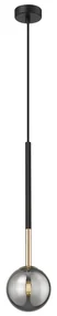 Zuma Line P0574-01F-SDFZ - Luster na lanku ARCTURUS 1xG9/4W/230V čierna ZL0621