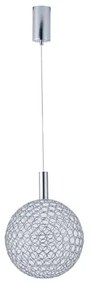 LED Luster na lanku LED/6,3W/230V 3000K lesklý chróm pr. 25 cm