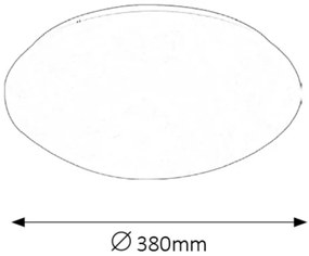 Rabalux 3439 - LED kúpeľňové stropné svietidlo LUCAS LED/24W/230V