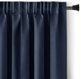 Restilo Záves Blackout Oxford Pleat indigo, 140 x 245 cm
