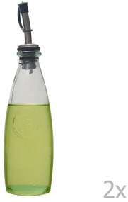 Súprava na olej a ocot z recyklovaného skla Ego Dekor Authentic, 300 ml