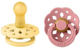 BIBS Okrúhle Boheme cumlíky 2ks Pale Butter/Dusty pink 1