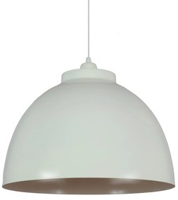 Krémové závesné kovové svetlo Capri - Ø 32*22 cm
