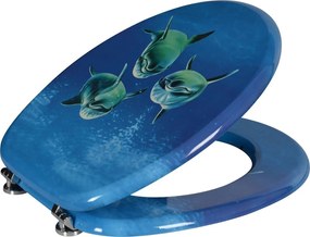 Aqualine, FUNNY WC sedátko s potiskom delfíni, HY-S115