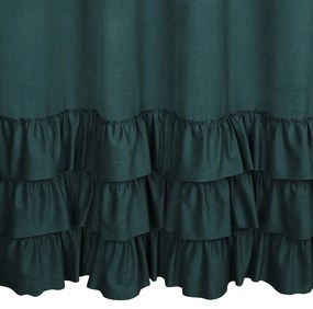 ZATEMŇOVACÍ ZÁVES NA KRÚŽKOCH MEGI 140X250 CM TMAVOZELENÁ