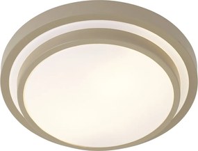 Moderné stropné svietidlo sivohnedé s bielou farbou 34 cm IP44 - Walden