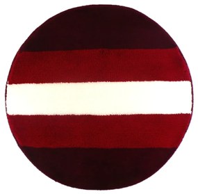 ROUTNER Kúpeľňová predložka BARLETTA Bordó 10701 - Bordó / Kruh Ø 90 cm 10701