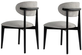 Sada jedálenských stoličiek Lionte Grey and Black,2 ks