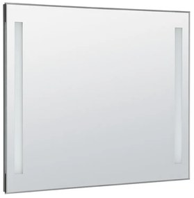 Aqualine Aqualine, LED podsvietené zrkadlo 100x80cm, gombíkový vypínač, ATH7