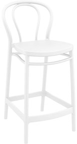 VICTOR BAR 65 záhradná barová stolička white