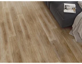 Mexen San Marcos, vinylová podlaha 1240x182 mm SPC 6,5 mm, IXPE 1,5 mm, 4-stranná V-drážka, dub, F1048-1240-182-505-4V1-01
