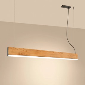 Závesné LED svietidlo Lykke 120, 1x LED 29w, 3000k, drevo