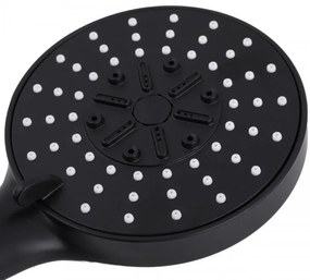 Erga Samba, 5-funkčná ručná sprchová hlavica, čierna matná, ERG-YKA-BP.SAMBA-BLK