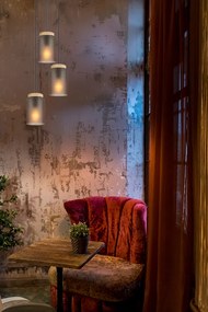 Toolight Toolight, závesné svietidlo 3xE27, APP1811-3CPR, šedá matná-čierna, OSW-00661