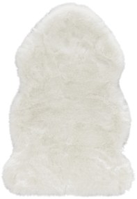 Mint Rugs - Hanse Home koberce Kusový koberec Superior 103347 Uni White (koža) - 90x140 tvar kožušiny cm