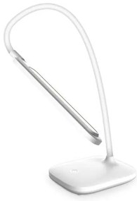 Stolná lampa Platinet 5 W, batéria + USB, biela