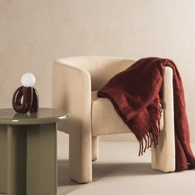 Designové křeslo Lorraine bouclé béžové