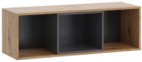 Závesná skrinka Olier WISZ2D OL07, Farby: biely / biely + dub artisan