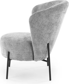 Čalouněné designové křeslo CEZAR šedé