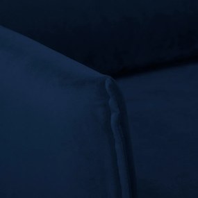 Tmavomodré zamatové kreslo Juli – Ropez