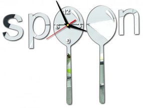 Nástenné hodiny Quartz, nalepovacie dekorácie, 3D zrkadlové nálepky Xmomo X0084-Trendige Wanduhr HEU-
