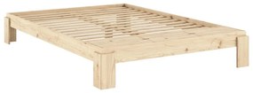 Dvojlôžková posteľ z borovicového dreva s roštom v prírodnej farbe 160x200 cm Layers – Karup Design