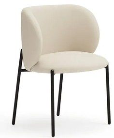 Biele čalúnené jedálenské kreslá v súprave 2 ks Mogi – Teulat