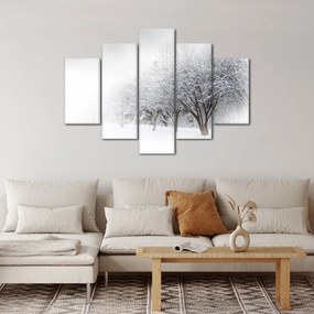 Obraz - Zimná alej (150x105 cm)