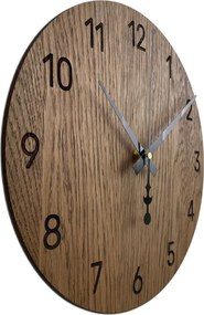 Ručne vyrábané dubové hodiny – tichý chod a moderný dizajn I SENTOP MAS002-A