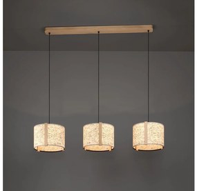 Eglo 390324 - Luster na lanku HONTONGAS 3xE27/25W/230V béžová