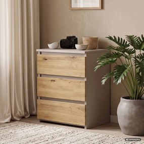 Nočný stolík CL3/40 kašmírový / dub artisan