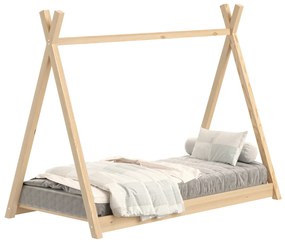 Detská posteľ Tipi 90x180 drevený domček - borovica
