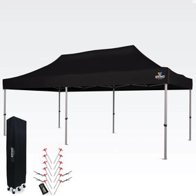 BRIMO Nožnicový Stan 3x6 m ALU bez Stien - Hliníkový Rám, Vodotesný - bez stien - Čierna 39