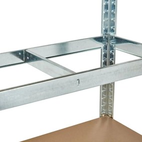 Stabilný kovový úložný regál s 5 policami 205x120x45 cm