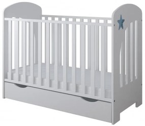 Detská postieľka STAR 120x60, so zásuvkou- VIAC FARIEB