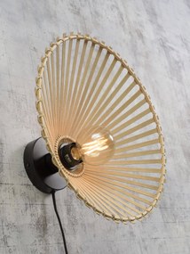 Nástenná lampa bromo asymetrická s prírodná MUZZA