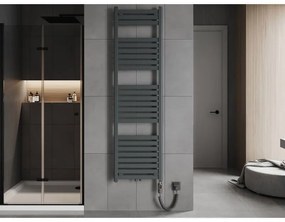 Mexen Uran, elektrické vykurovacie teleso 1800x500 mm + vykurovacia tyč 900 W, antracitová, W105-1800-500-2900-66