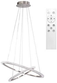 Toolight Toolight, LED závesné osvetlenie 60cm, 38W, 3500lm + diaľkové ovládanie, LHJ045-CP2, brúsená oceľ, OSW-50050