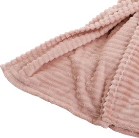 Růžový plyšový pléd Stockholm old pink - 150 * 200 cm