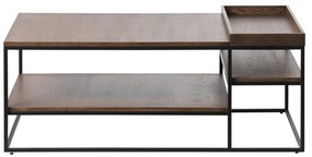 Hnedý konferenčný stolík 70x120 cm Rivoli – Unique Furniture