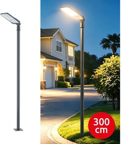 Brilagi-LED Vonkajšia lampa so stĺpom a kl. 3 m URBANLIGHT LED/100W/230V antracit IP65