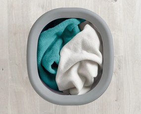 Svetlosivý látkový kôš na bielizeň 50 l Duo – Joseph Joseph