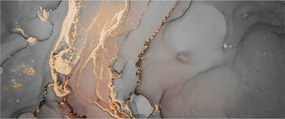 Obrázok - Šedo-zlatý mramor (120x50 cm)