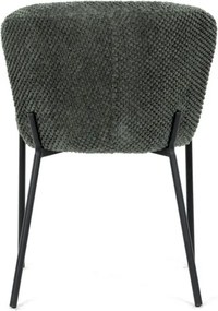 Jedálenská stolička bouclé, zelená CT-W1077 GRN2