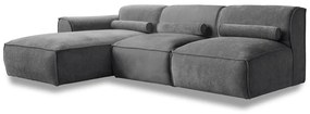 Sivá rohová pohovka (ľavý roh) Flex Felix – Miuform