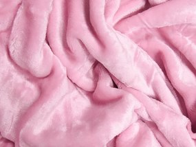 XPOSE® Mikroplyšová plachta Exclusive - ružová 180x200 cm