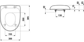 LAUFEN H8910303000001 - Detské WC sedátko FLORAKIDS duroplast/biela