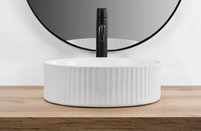 Rea Delia, umývadlo na dosku 360x360x110mm, biela lesklá, REA-U0601